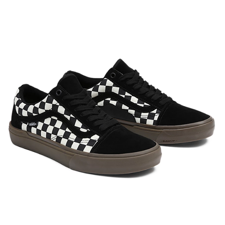 Vans old skool shop checkerboard black espresso uk