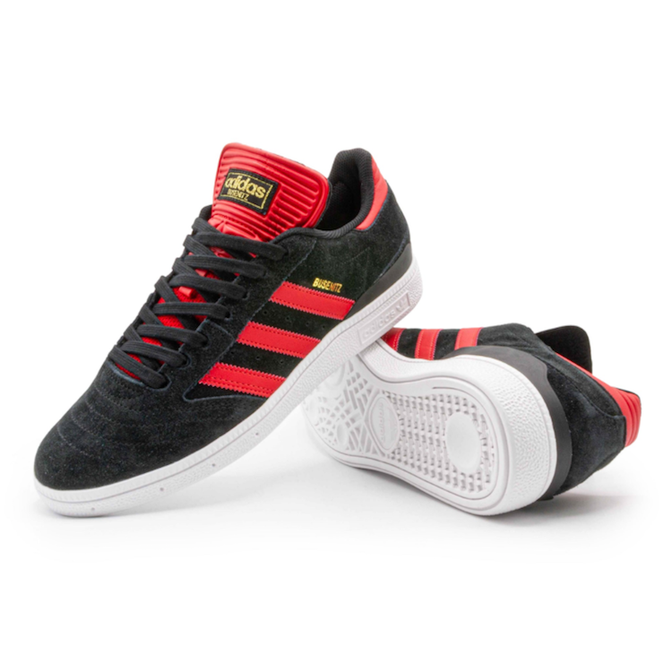 Adidas Skateboarding Busenitz Core Black/Scarlet/Gold Metallic Shoes