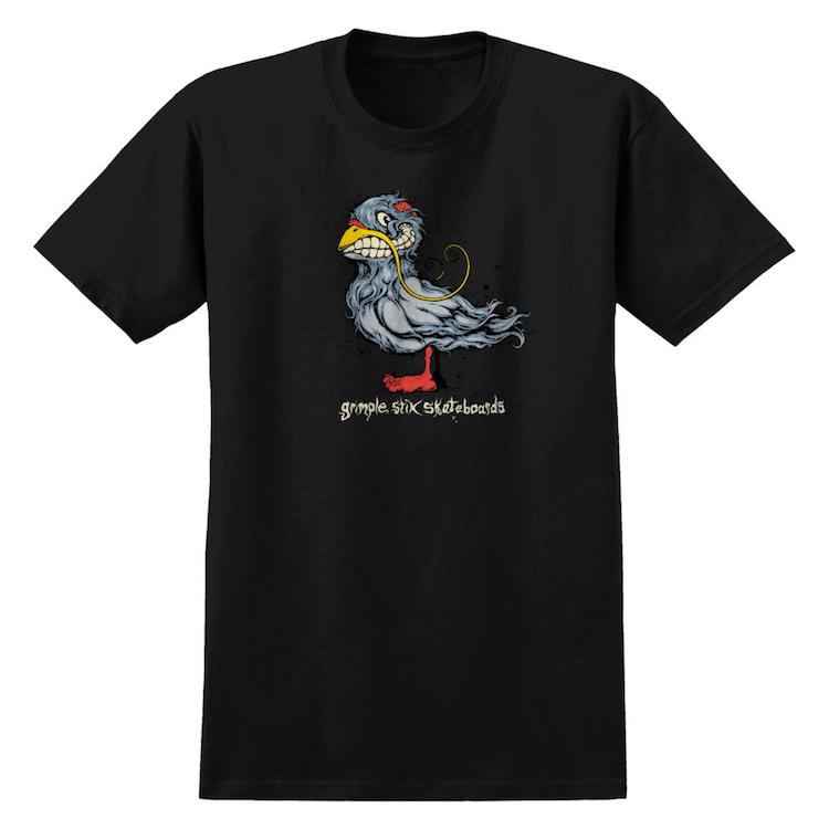 Anti Hero Skateboards Grimple Pigeon T-Shirt Black