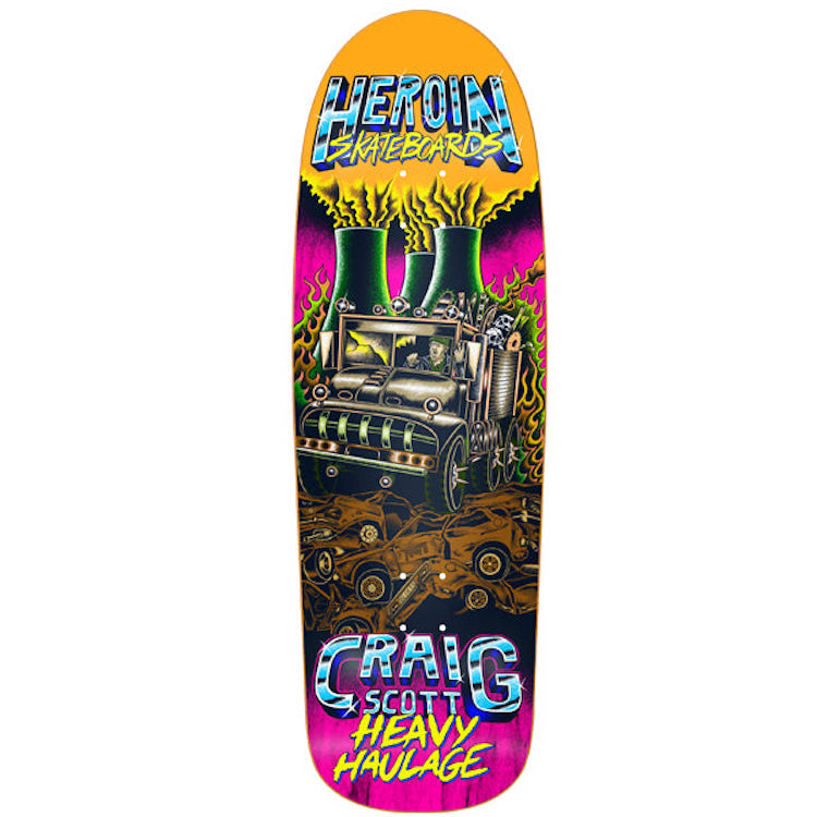 Heroin Skateboards Craig Scott Heavy Haulage Skateboard Deck 9.5