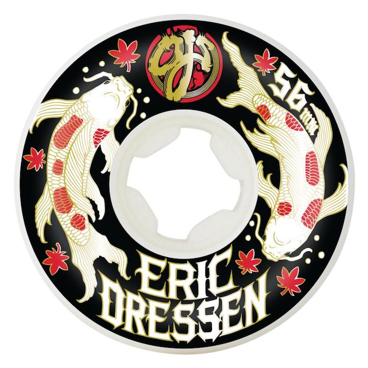 OJ Wheels Eric Dressen Koi Elite Hardline Skateboard Wheels 99a 56mm