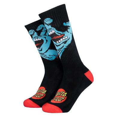 Santa Cruz Screaming Hand Crew Socks Black