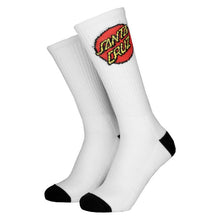 Santa Cruz Classic Dot Crew Socks White & Black (2 Pack)