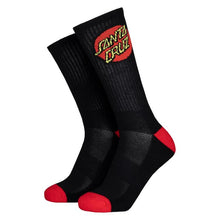 Santa Cruz Classic Dot Crew Socks White & Black (2 Pack)