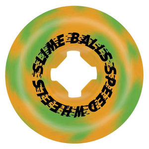 Slime Ball Wheels Face Melter Trip Balls Green Orange Swirl Skateboard Wheels 99a 56mm