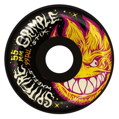 Spitfire Wheels X Grimple Formula Four Lock Ins Full Grimplehead Skateboard Wheels 99a 55mm