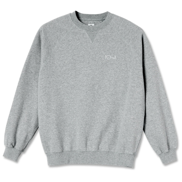 Polar Skate Co Default Crewneck Sweatshirt Heather Grey Flavour Skateshop