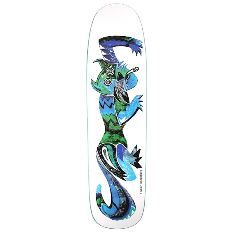 Polar Skate Co Oskar Rozenberg Trippin P9 Shaped Skateboard Deck 8.625