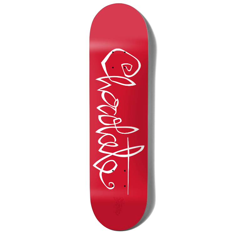 Chocolate Skateboards OG Script Stevie Perez Skateboard Deck 8.4