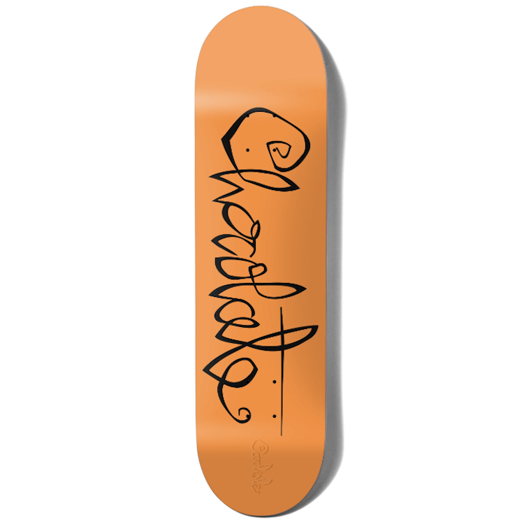 Chocolate Skateboards OG Script Carl Aikens Skateboard Deck 8.5