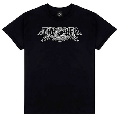 Anti Hero Skateboards x Thrasher Banner T-Shirt Black