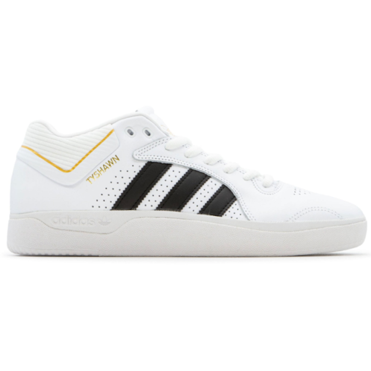 Adidas Skateboarding Tyshawn FTW White/Core Black/Gold Metallic Shoes