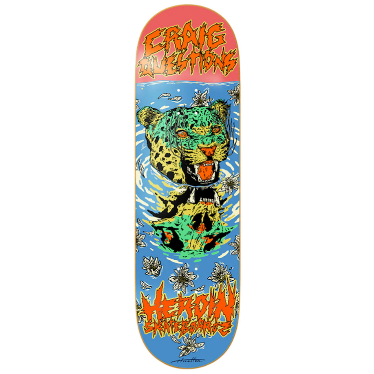 Heroin Skateboards Craig Questions Dead Reflections Skateboard Deck 9