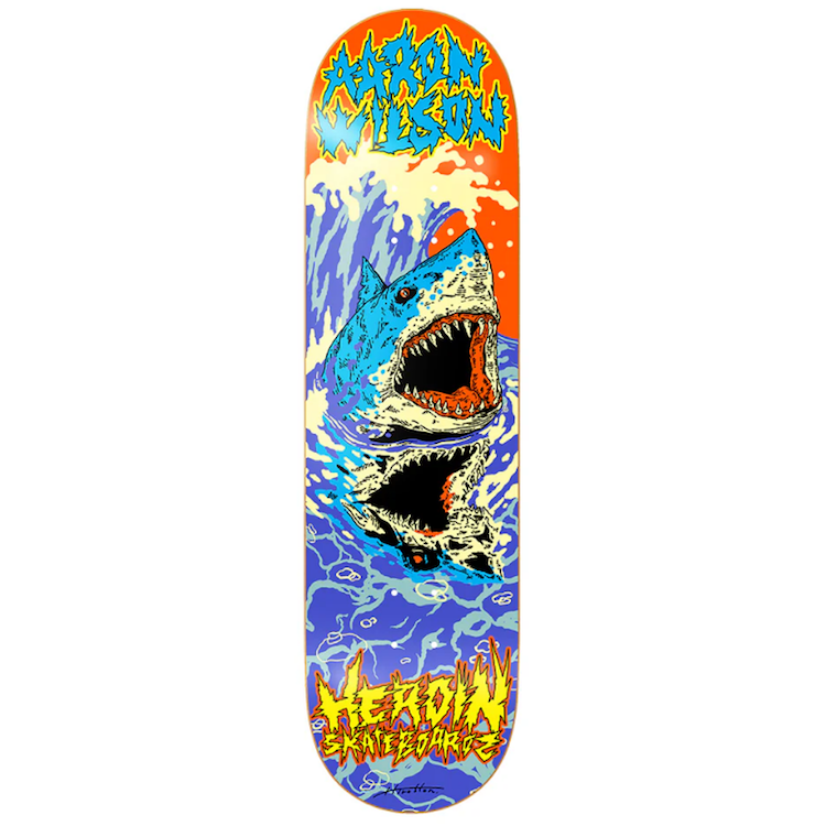 Heroin Skateboards Aaron Wilson Dead Reflections Skateboard Deck 8.5