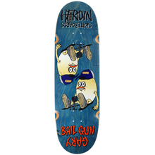 Heroin Skateboards Bail Gun Gary 4 Skateboard Deck 9.75" (Various Wood Stains)