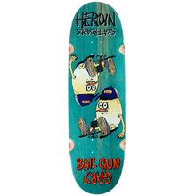 Heroin Skateboards Bail Gun Gary 4 Skateboard Deck 9.75" (Various Wood Stains)