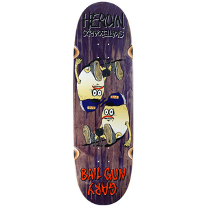 Heroin Skateboards Bail Gun Gary 4 Skateboard Deck 9.75" (Various Wood Stains)