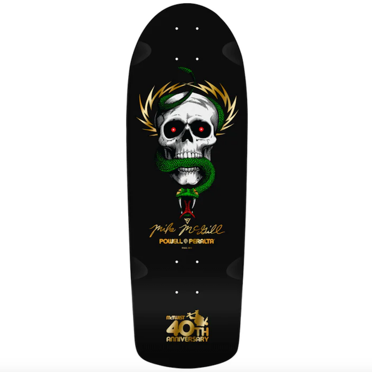 Powell Peralta Mike McGill Skull & Snake McTwist 40th Anniversary Skateboard Deck 10