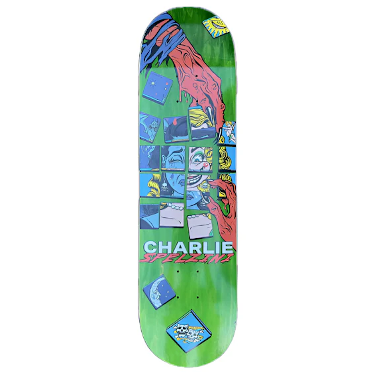 Death Skateboards Interchangeable Charlie Spelzini Skateboard Deck 8.5