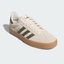 Adidas Skateboarding Gazelle ADV Ecru Tint/Focus Olive/Gum Shoes