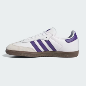 Adidas Skateboarding Samba ADV Cloud White/Collegiate Purple/Gold Metallic Shoes