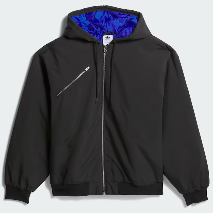 Adidas Skateboarding Smhoofoil Nylon canvas Jacket Black/Royal Blue