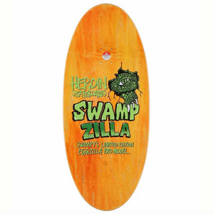 Heroin Skateboards Swampy Swampzilla Egg Shape Skateboard Deck 13"