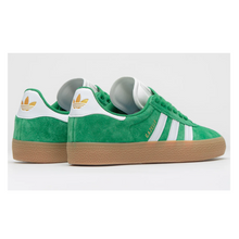 Adidas Skateboarding Gazelle ADV Green/Cloud White/Gold Metallic Shoes