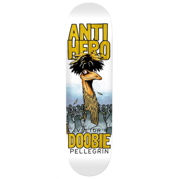 Anti Hero Skateboards Victor Doobie Pellegrin Debut Skateboard Deck 8.75