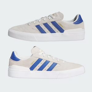 Adidas Skateboarding Busenitz Vulc II Crystal White/Royal Blue/Gold Metallic Shoes