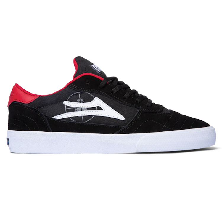 Lakai x Public Enemy Cambridge Black/Red Suede Shoes