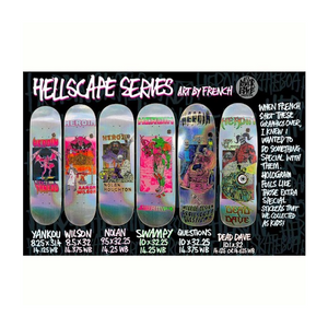 Heroin Skateboards Hellscape Dead Dave Skateboard Deck 10.1"