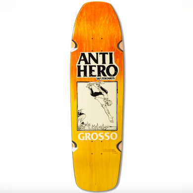 Anti Hero Skateboards Grosso Handplant Skate Shop Day 2025 Orange Fade Skateboard Deck 9.25