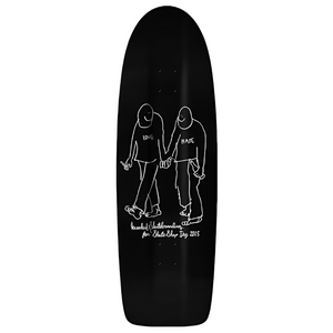 Krooked Skateboards Skateshop Day Beamer HATE LTD Edition Custom Shape Skateboard Deck 10.75"