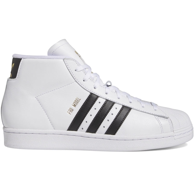 Adidas Skateboarding Superstar Pro Model ADV Footwear Cloud White/Core Black/Gold Metallic Shoes