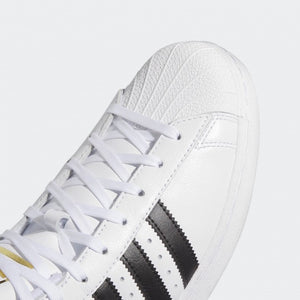 Adidas Skateboarding Superstar Pro Model ADV Footwear Cloud White/Core Black/Gold Metallic Shoes