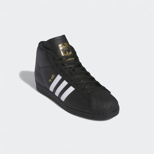 Adidas Skateboarding Superstar Pro Model ADV Footwear Core Black/Cloud White/Gold Metallic Shoes