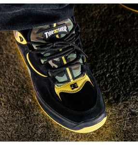 DCSHOECO X THRASHER KALYNX Black/Yellow/Camo Shoes