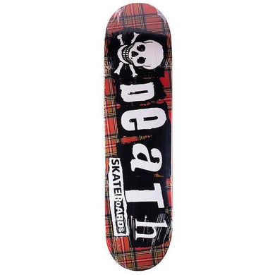 Death Skateboards Punk Tartan Skateboard Deck 8.25