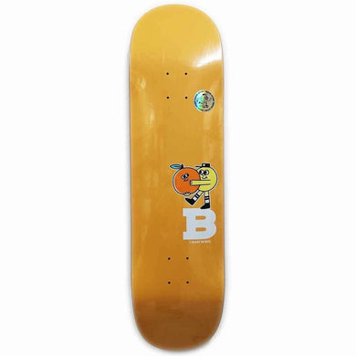 Blast Skates Fruity Bunch Orange Scent (Shaped Square Tail) Skateboard Deck 8.5