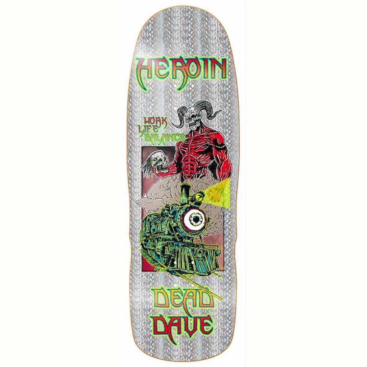 Heroin Skateboards Hellscape Dead Dave Skateboard Deck 10.1