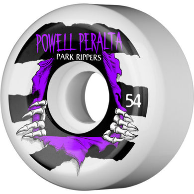 Powell Peralta Park Ripper White Skateboard Wheels 104a 54mm