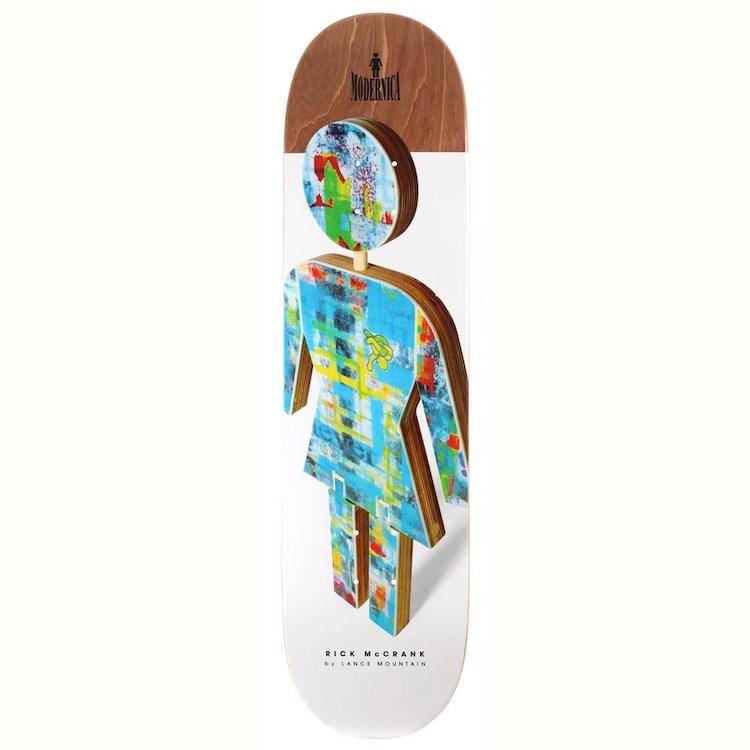 Girl Skateboards Modernica x Lance Mountain Rick McCrank Twin Tip Skateboard Deck 8.25