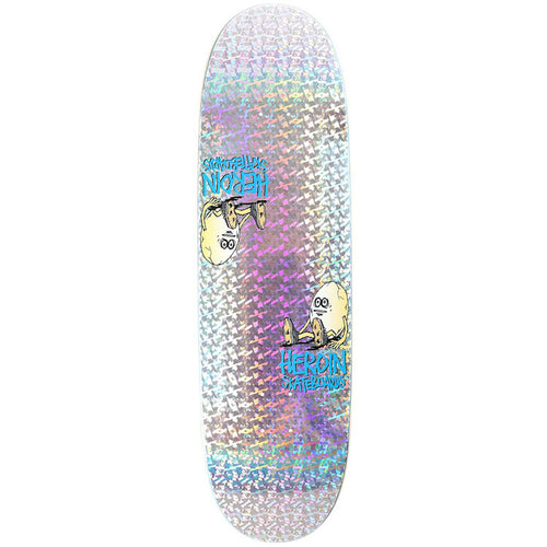 Heroin Skateboards Symmetrical Holo Egg Skateboard Deck 9.25