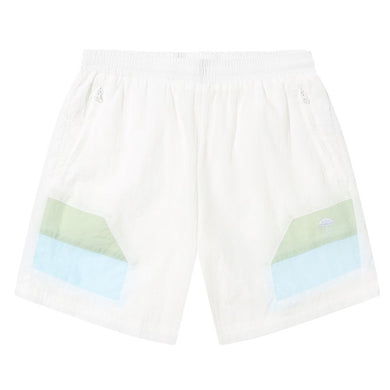 Helas Locking Sport Shorts White/Pastel Green/Pastel Blue