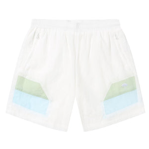 Helas Locking Sport Shorts White/Pastel Green/Pastel Blue
