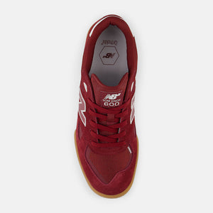 New Balance Numeric 600 Tom Knox  Burgundy/White Shoes