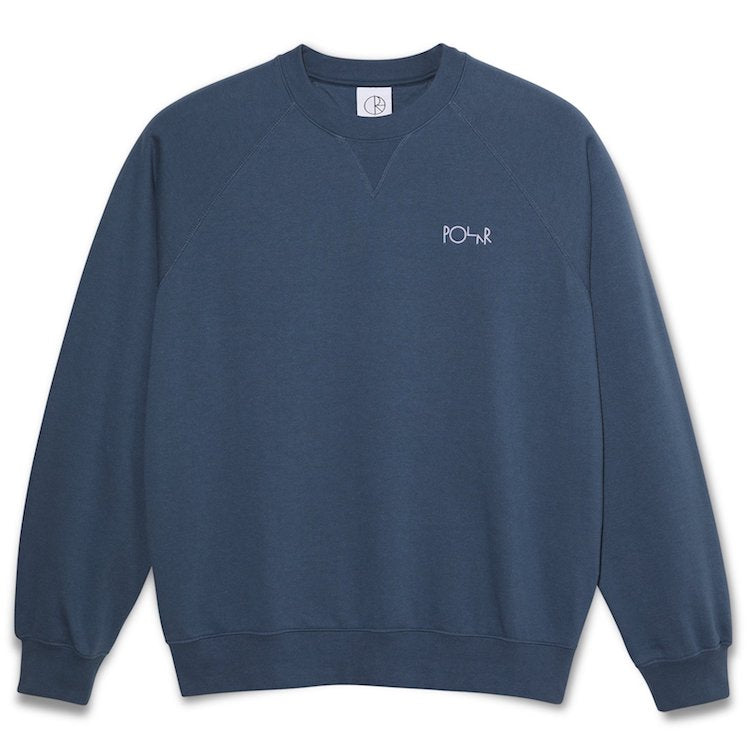 Polar Skate Co Default Crewneck Sweatshirt Grey Blue Flavour Skateshop