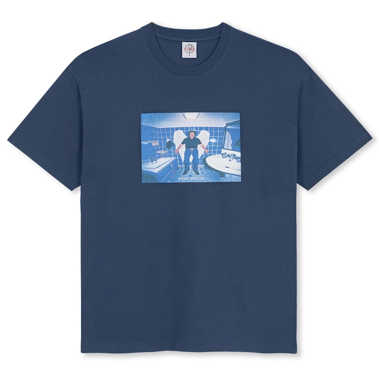 Polar Skate Co Angel Man T-Shirt Grey Blue