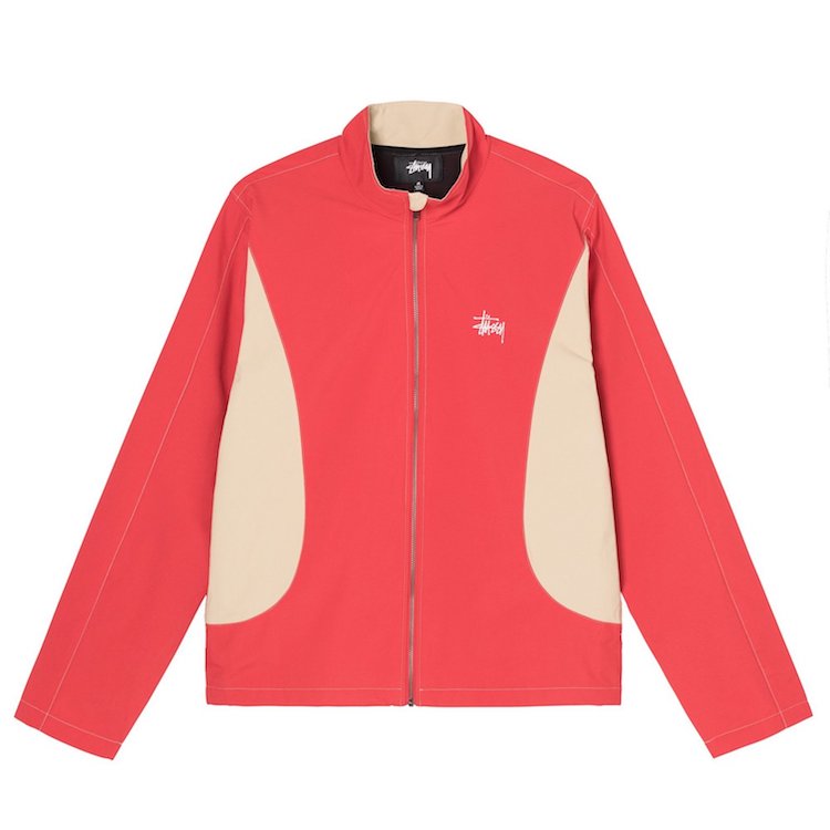 Stussy Panel Track Jacket Red